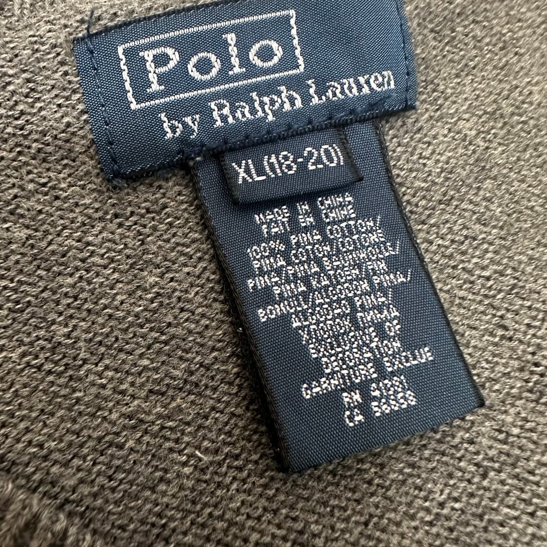 POLO 폴로 랄프로렌 여성 브이넥 니트 그레이 XL 상품이미지4