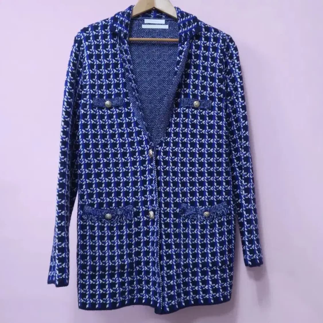 타하리 트위드 니트 자켓 ~77 상품이미지3