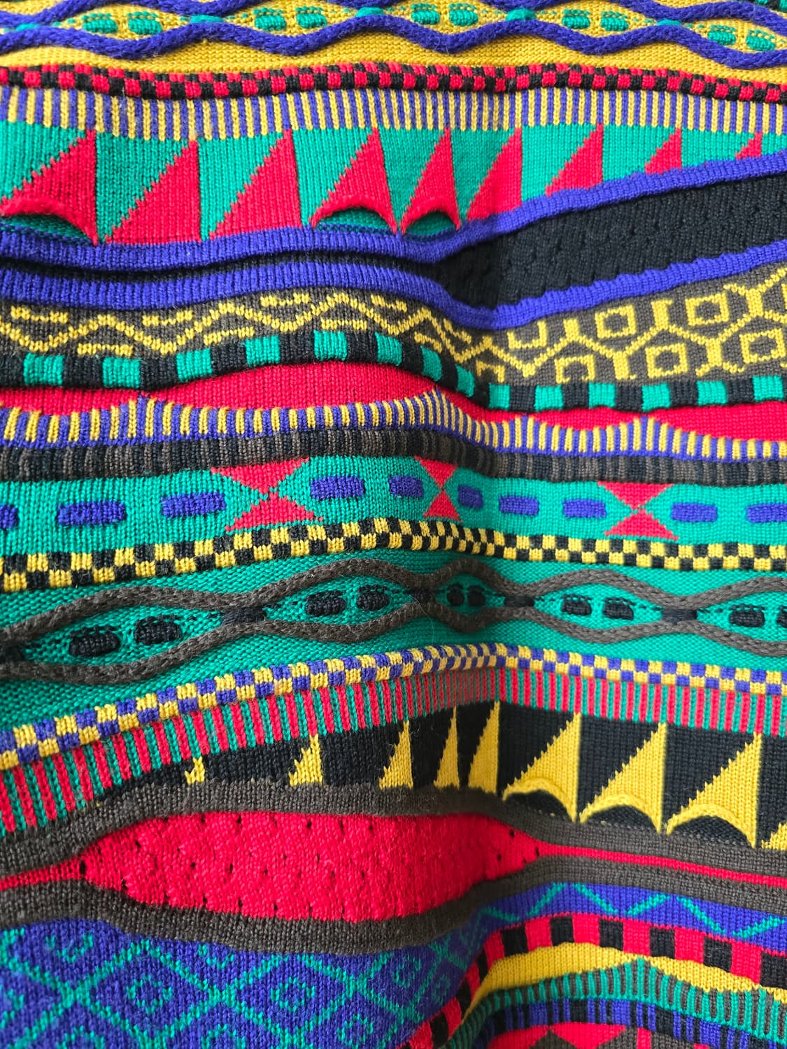 재팬 빈티지 쿠지 스타일 3D 패턴 니트 가디건 상품이미지6