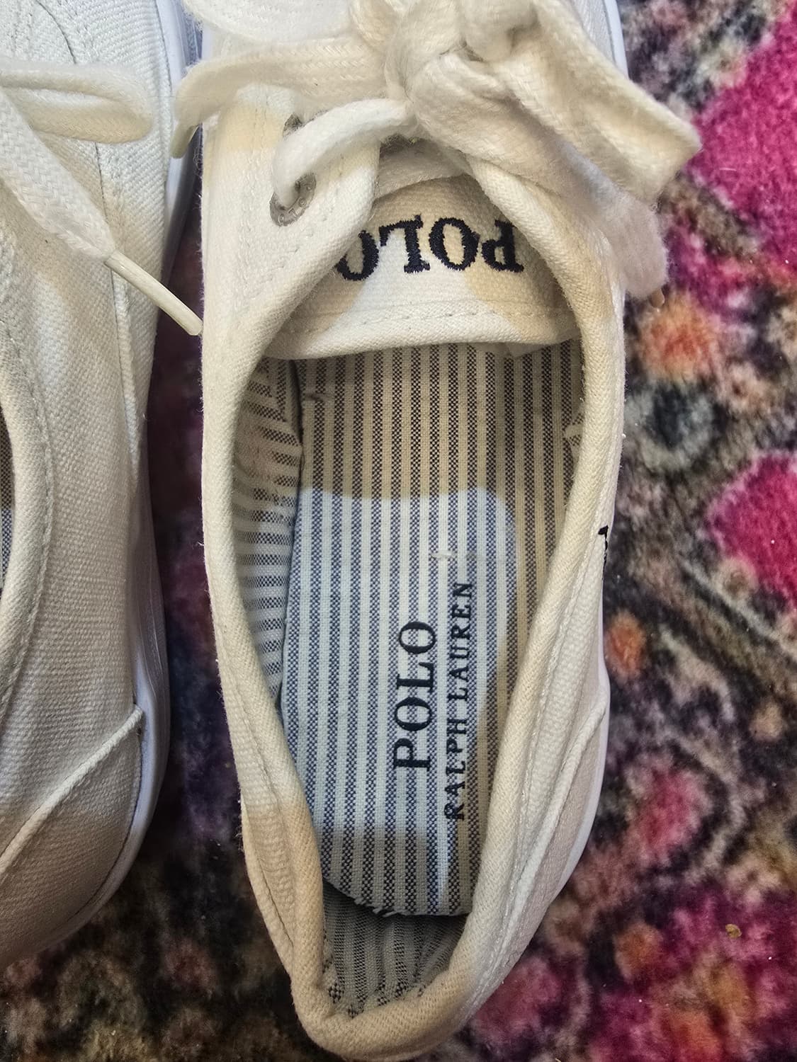 폴로 랄 로렌(Polo Ralph Lauren) 통굽 로우탑  캔버스 상품이미지5