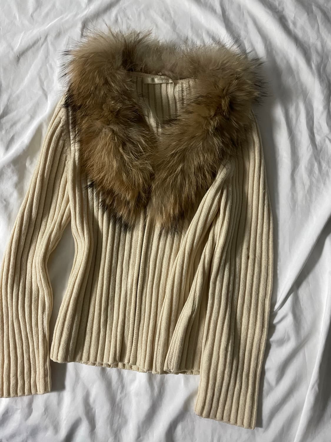 빈티지 y2k 갸루 퍼 니트집업 상품이미지1