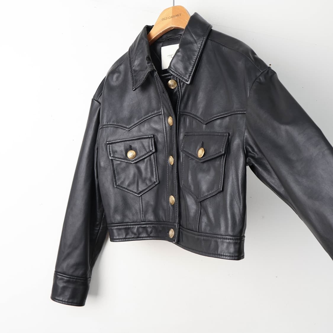 44/마쥬 크롭 레더 자켓 상품이미지4