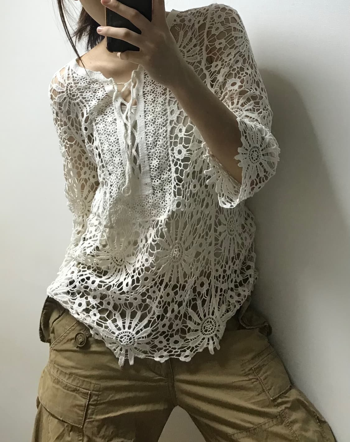 Vintage 그물 티 상품이미지4