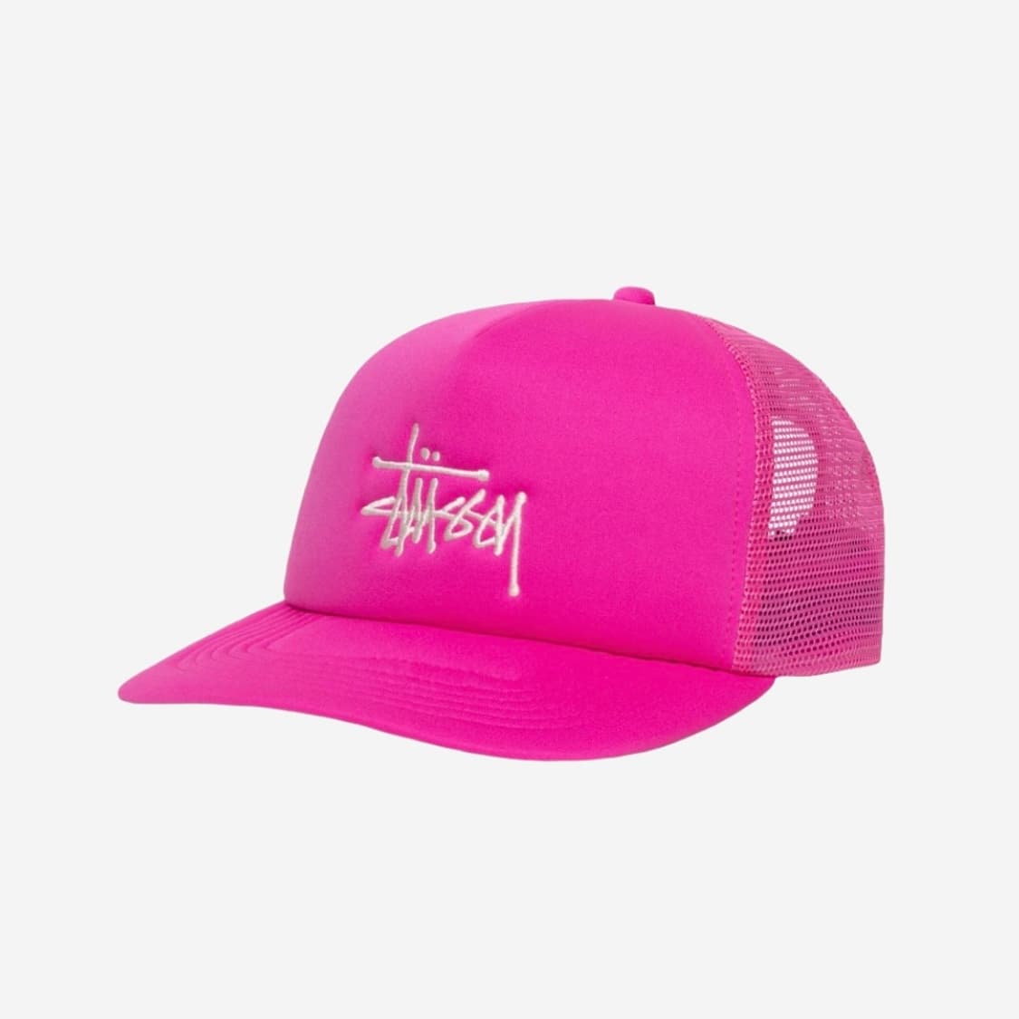 stussy 스투시 베이직 트러커 캡 핫 핑크 상품이미지1