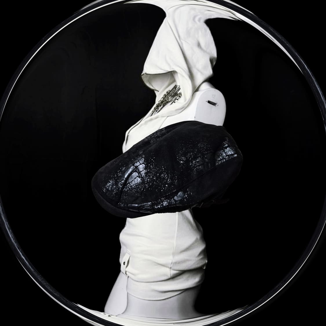 Vintage Black-Silver phyton hunting Cap 상품이미지2