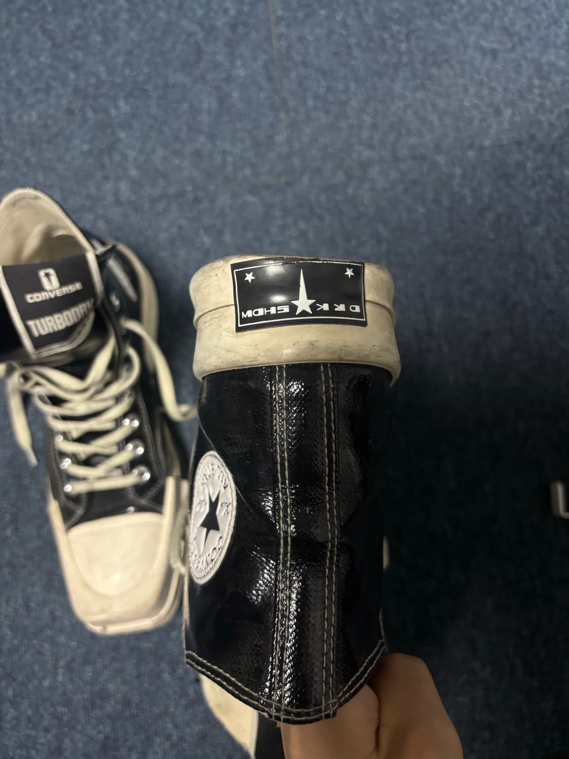 릭오웬스 turbodrk 블랙 유광 39.5(255 정도) 상품이미지3