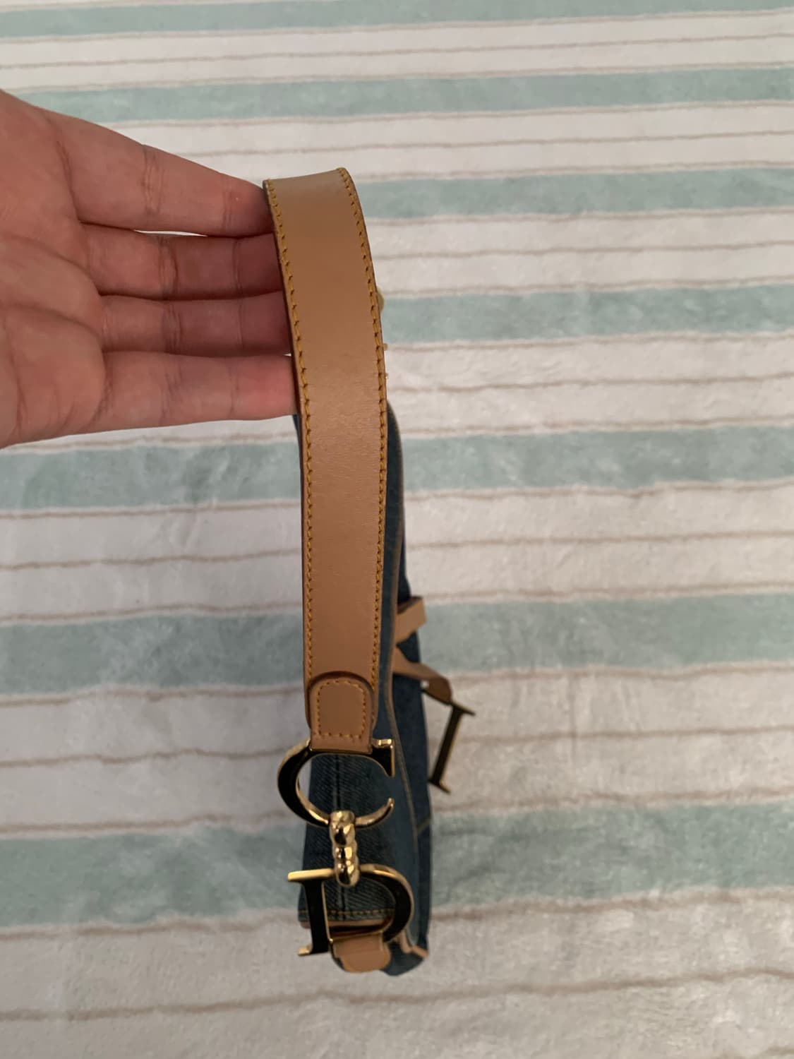 디올 데님 새들백 희귀피스 정품 가방 상품이미지10