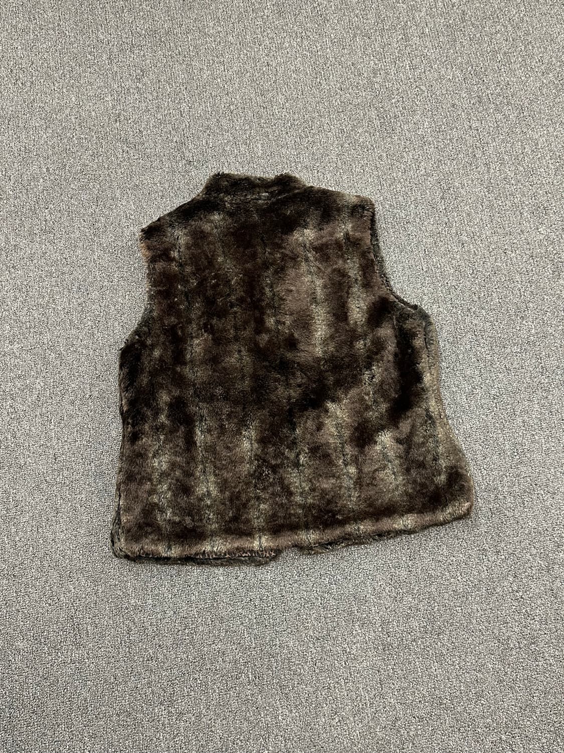 OS)Japanese vintage 여성 레오파드 퍼 베스트 상품이미지4