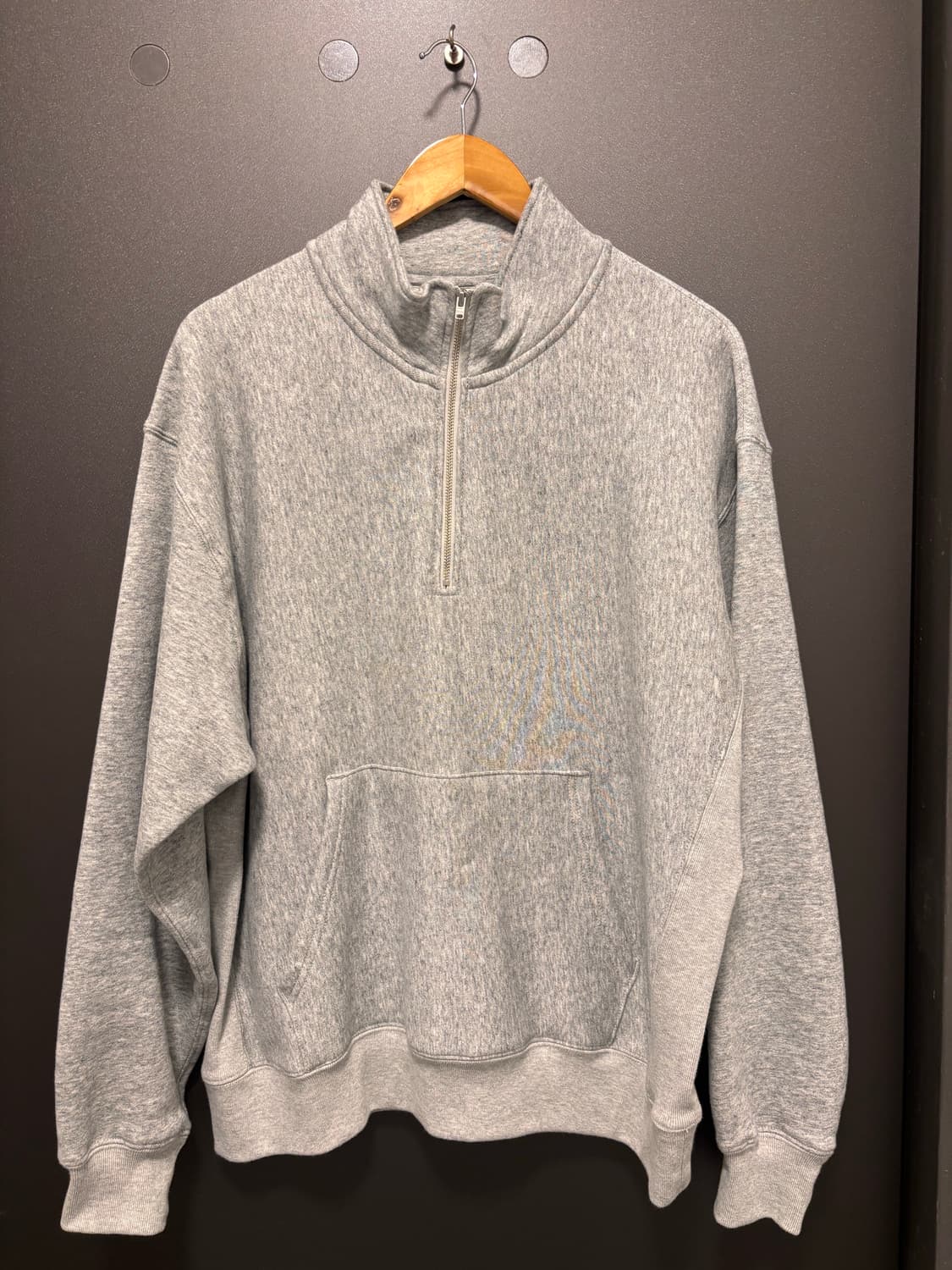 카키스 그레이 하프집업 맨투맨 새상품급 105 사이즈 상품이미지1