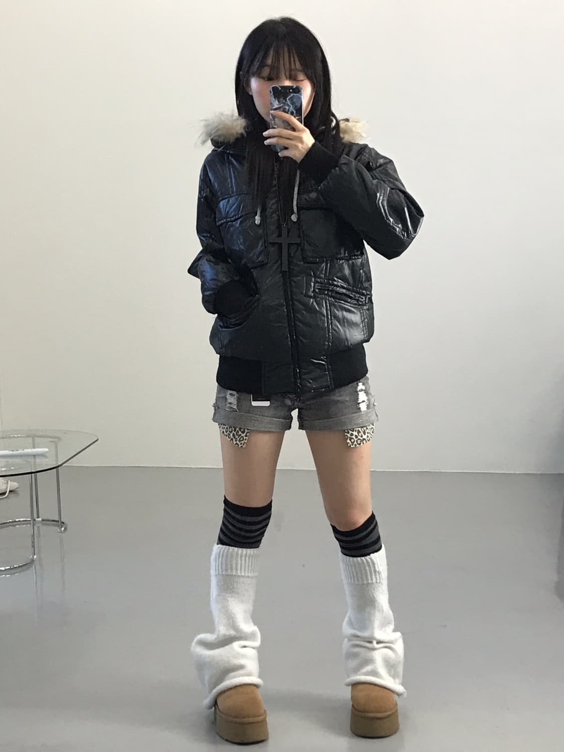 Jpn Glossy Poly Puffer Jackets 상품이미지2