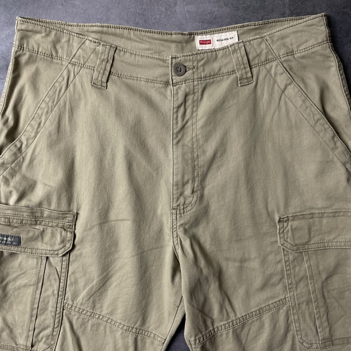 WRANGLER 랭글러 빈티지 베이지 코튼 카고 하프팬츠 A00718 상품이미지2