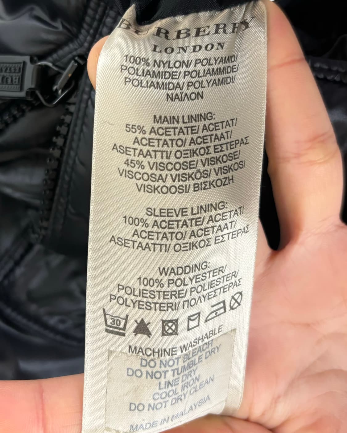 버버리 블랙 패딩 자켓 상품이미지8