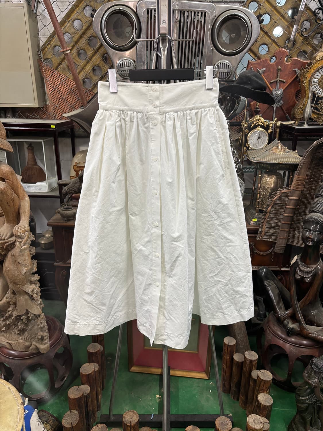 BOONTA 프론트 버튼 롱 스커트 상품이미지4