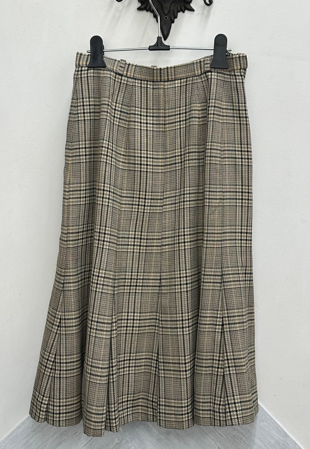 🤎사와코의 에스닉 코디세트🤎 그런지 니트 레이어드 체크스커트 모리걸 상품이미지6