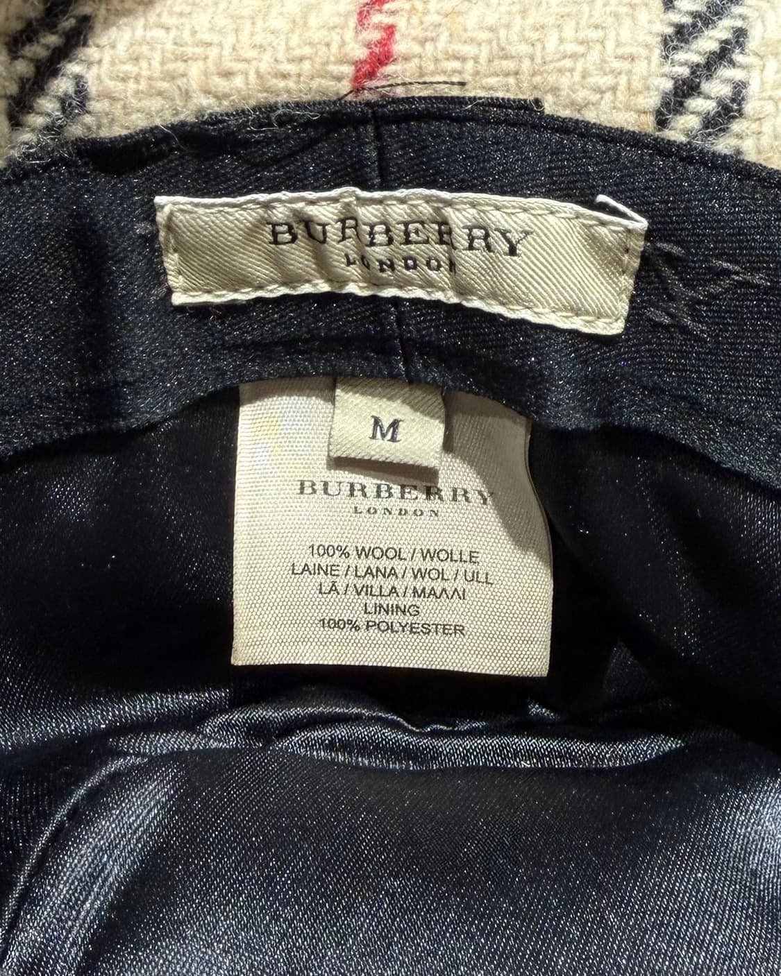 버버리 베이지 노바체크 울 버킷햇 상품이미지6