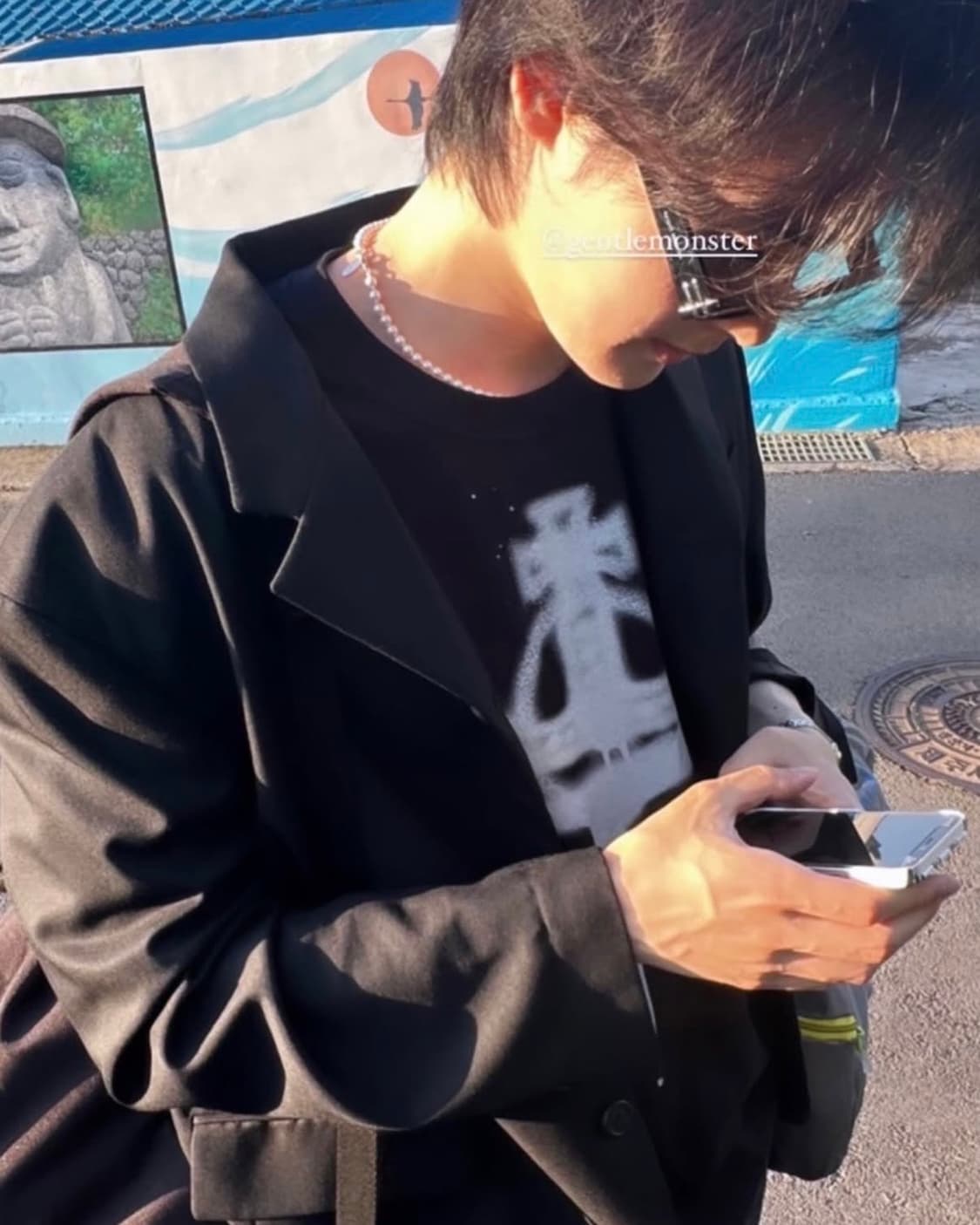 비비안 웨스트우드 스프레이 오브 코튼 티셔츠 블랙 xl 상품이미지4