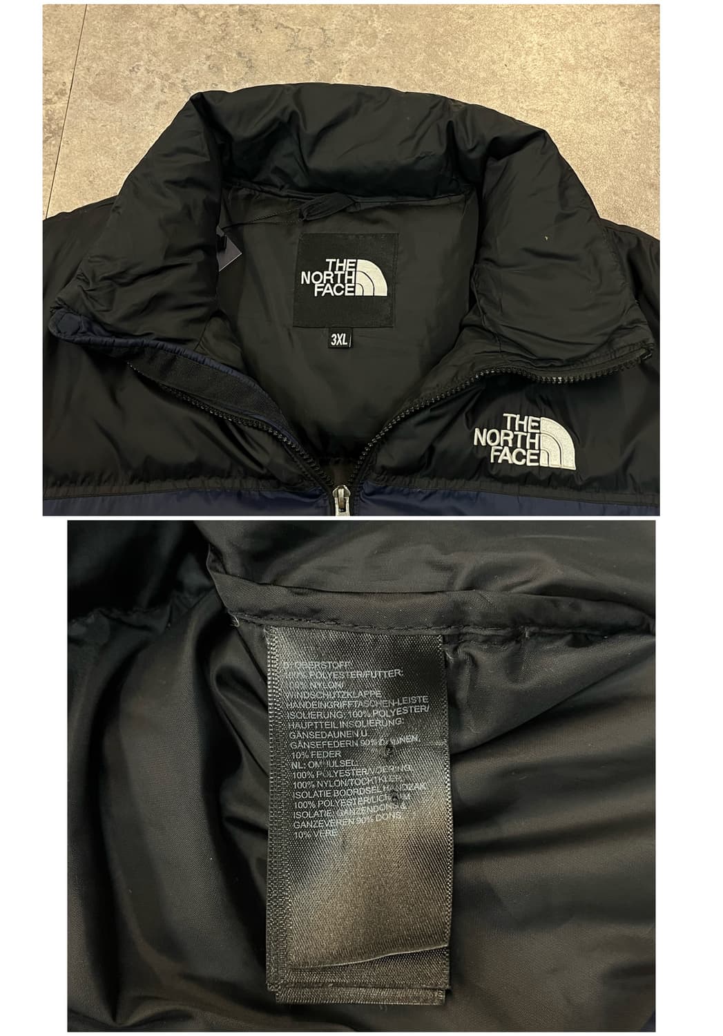 노스페이스 눕시 700 패딩 네이비 3XL #csz2097 상품이미지3