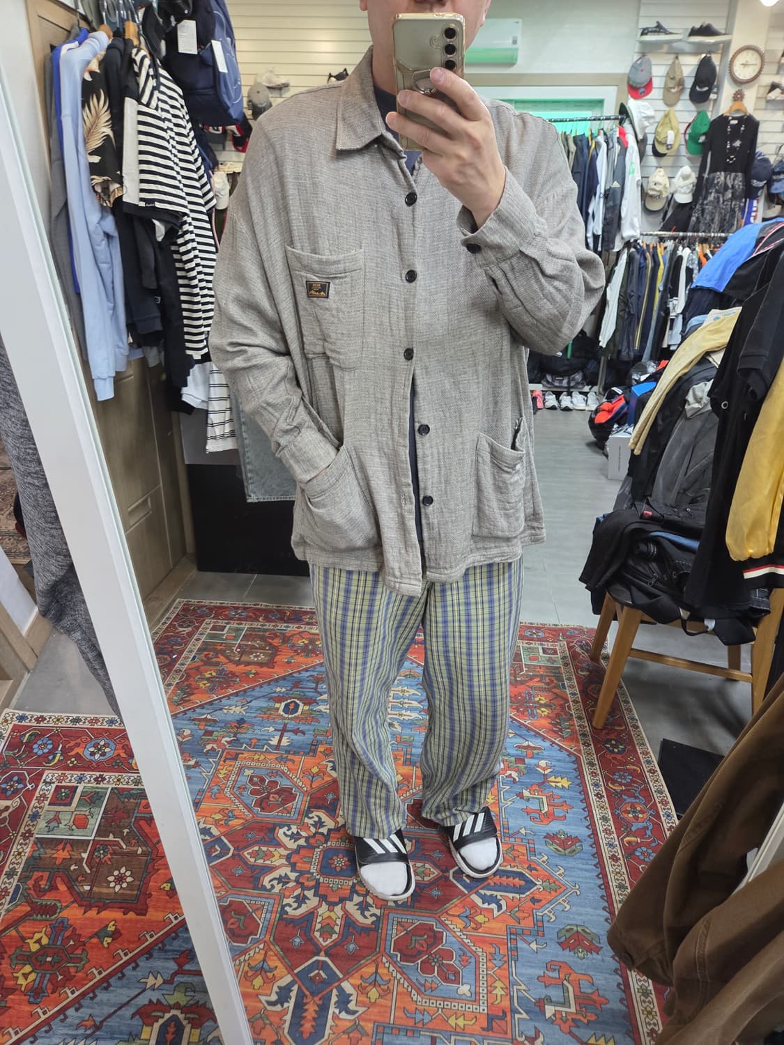 러기드하우스 카라 가디건 자켓 xl 루즈 상품이미지7