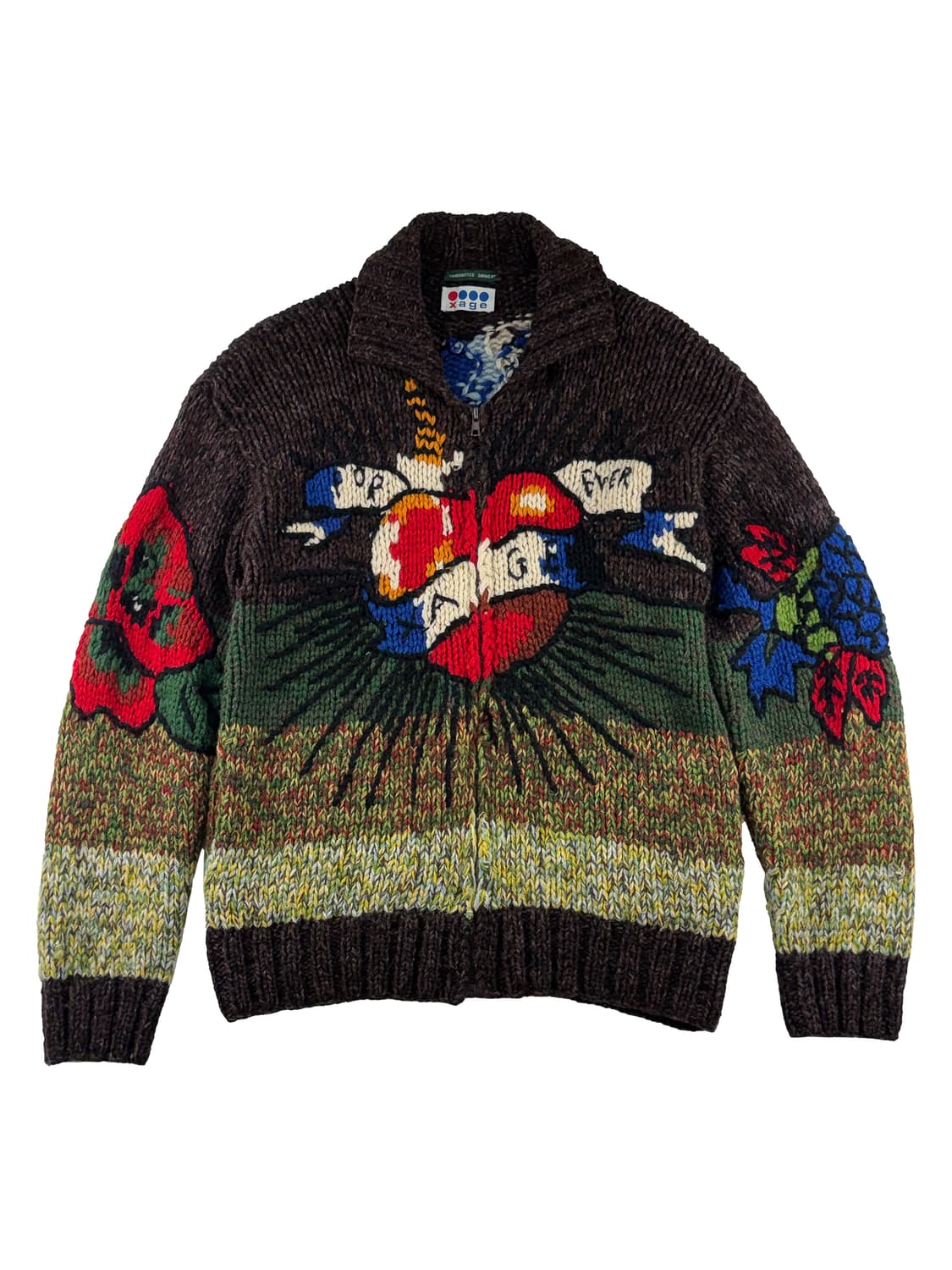 이탈리아 핸드메이드 하트 코위찬 후디드 집업 상품이미지1