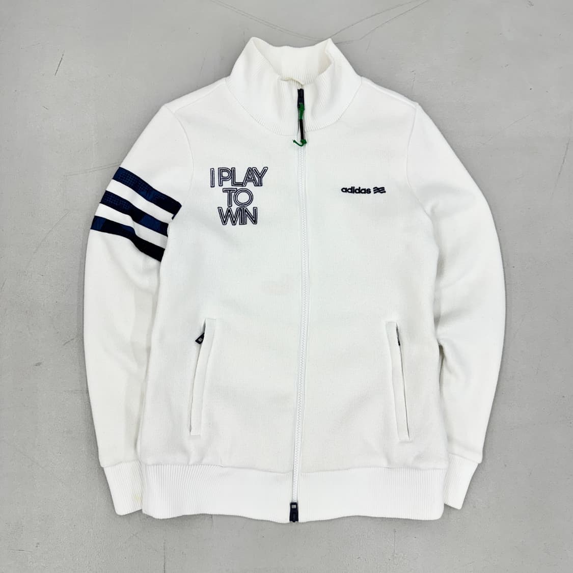 아디다스 화이트 니트집업 상품이미지2