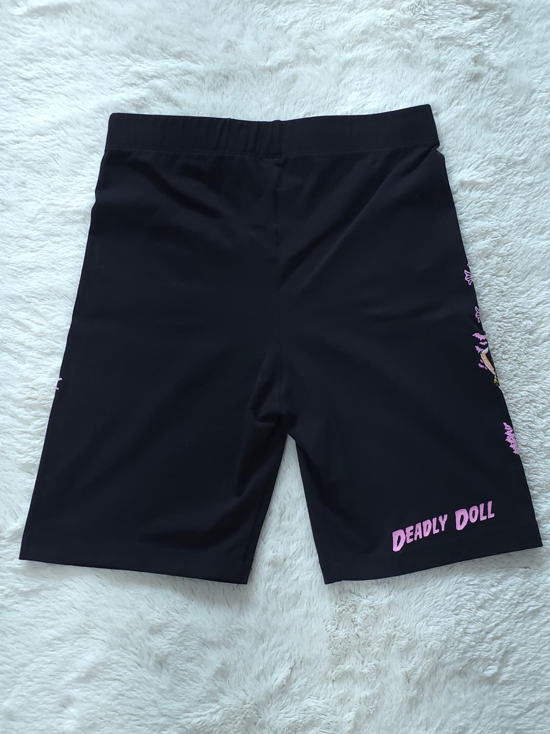 [L] 크롬하츠 데들리돌 바이커 쇼츠 반바지 블랙 상품이미지2