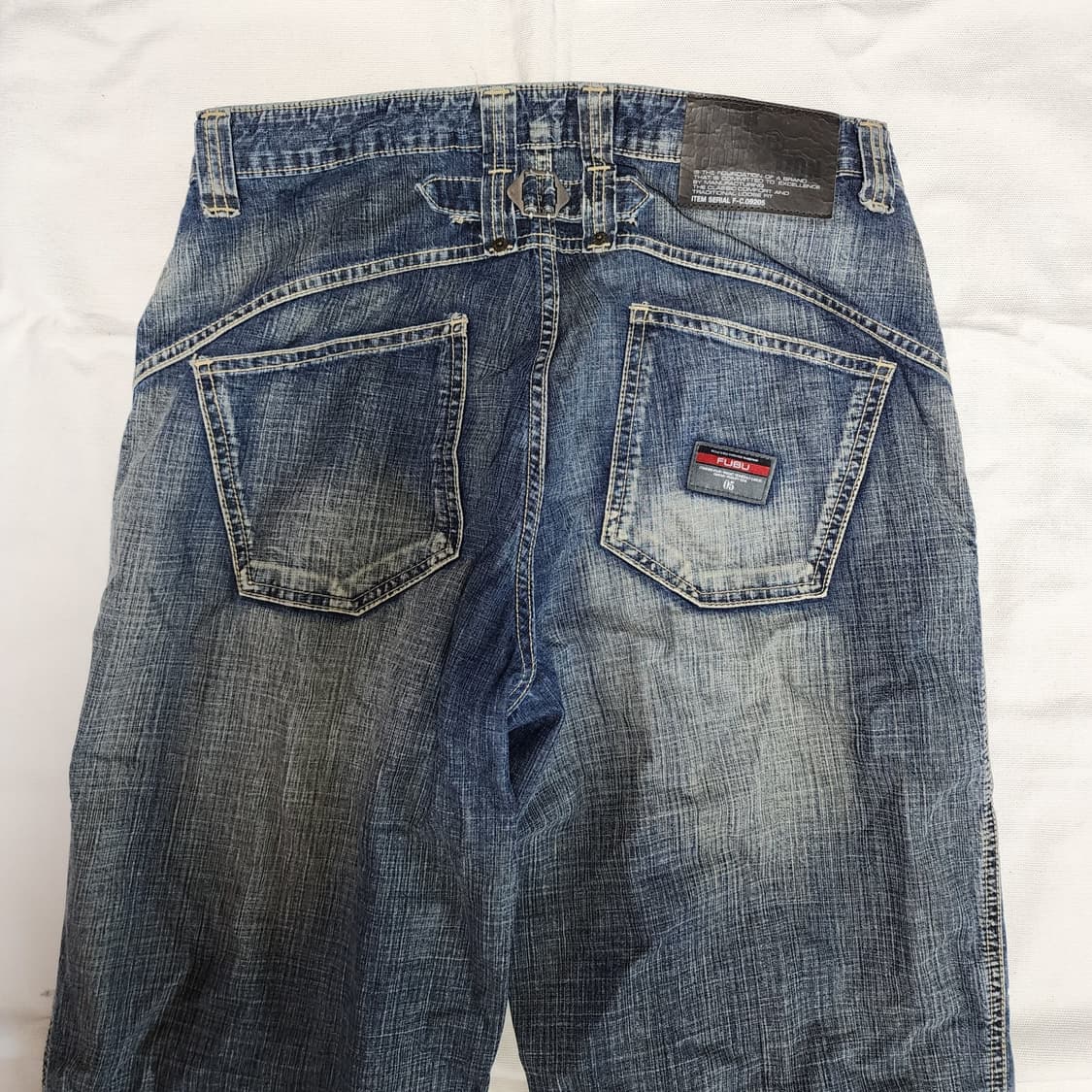 FUBU 올드스쿨 신치백 워싱 데님팬츠 상품이미지4