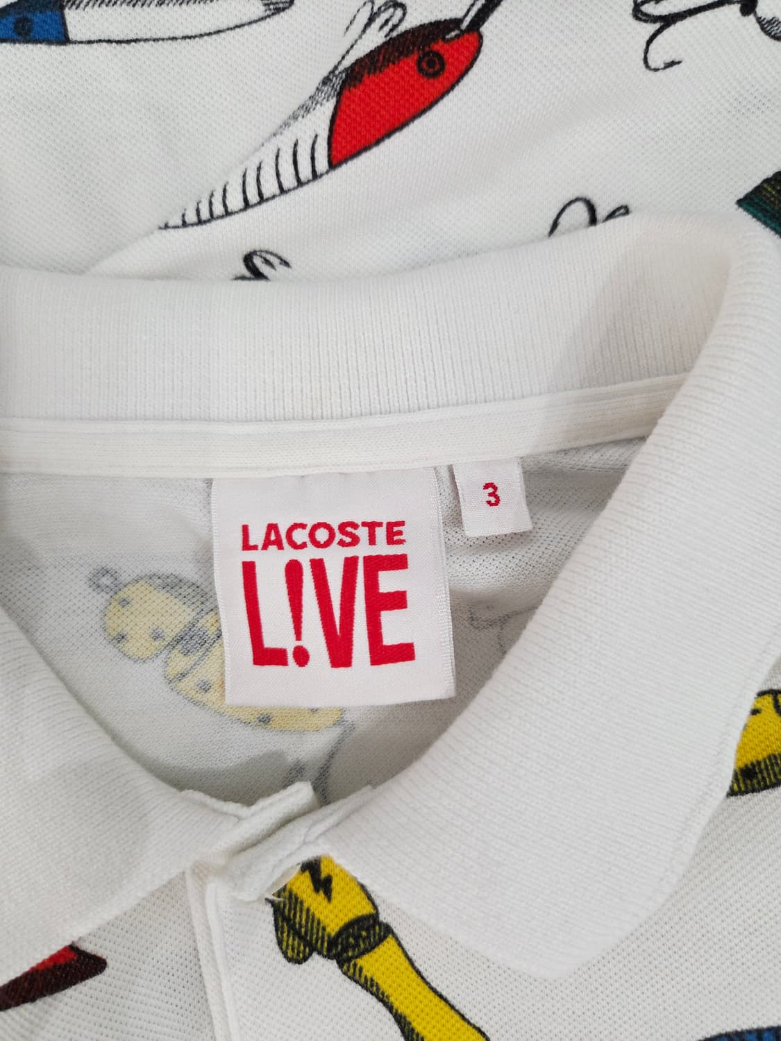 라코스테 라이브 루어 패턴 반팔 카라티 상품이미지7