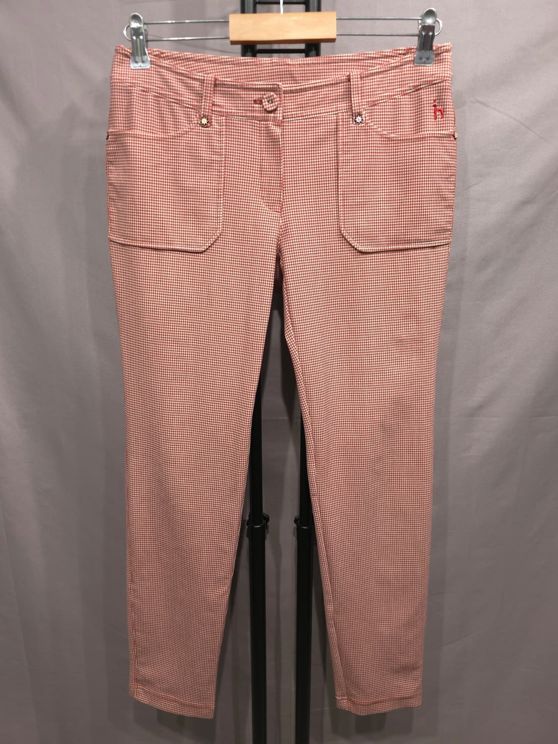 헤지스 골프 여성 하운드투스 체크 바지 28 상품이미지1