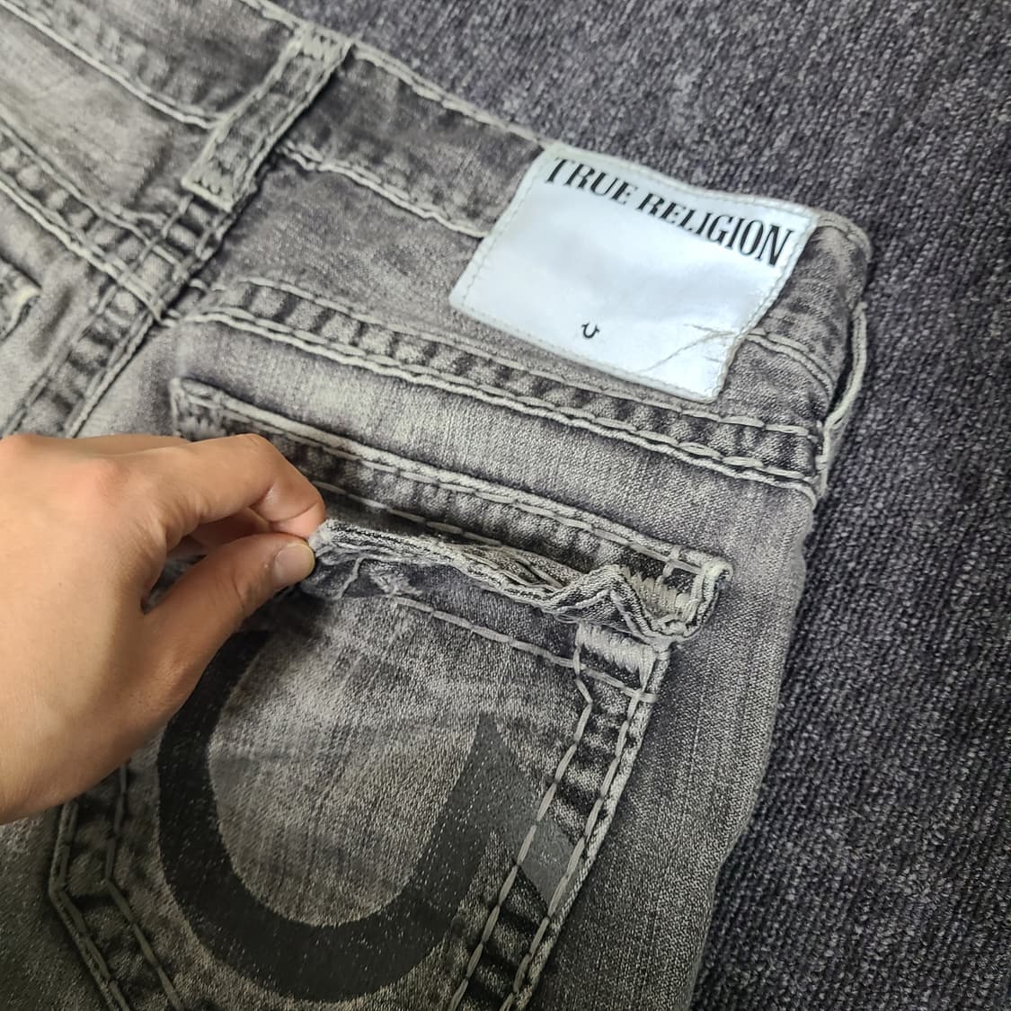 31 트루릴리젼 그레이 데님 청바지 상품이미지6