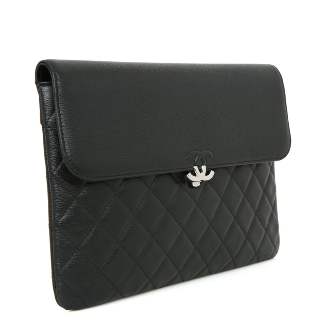 샤넬 클래식 캐비어 플랩 클러치 블랙 퀼팅백 A84430 상품이미지3