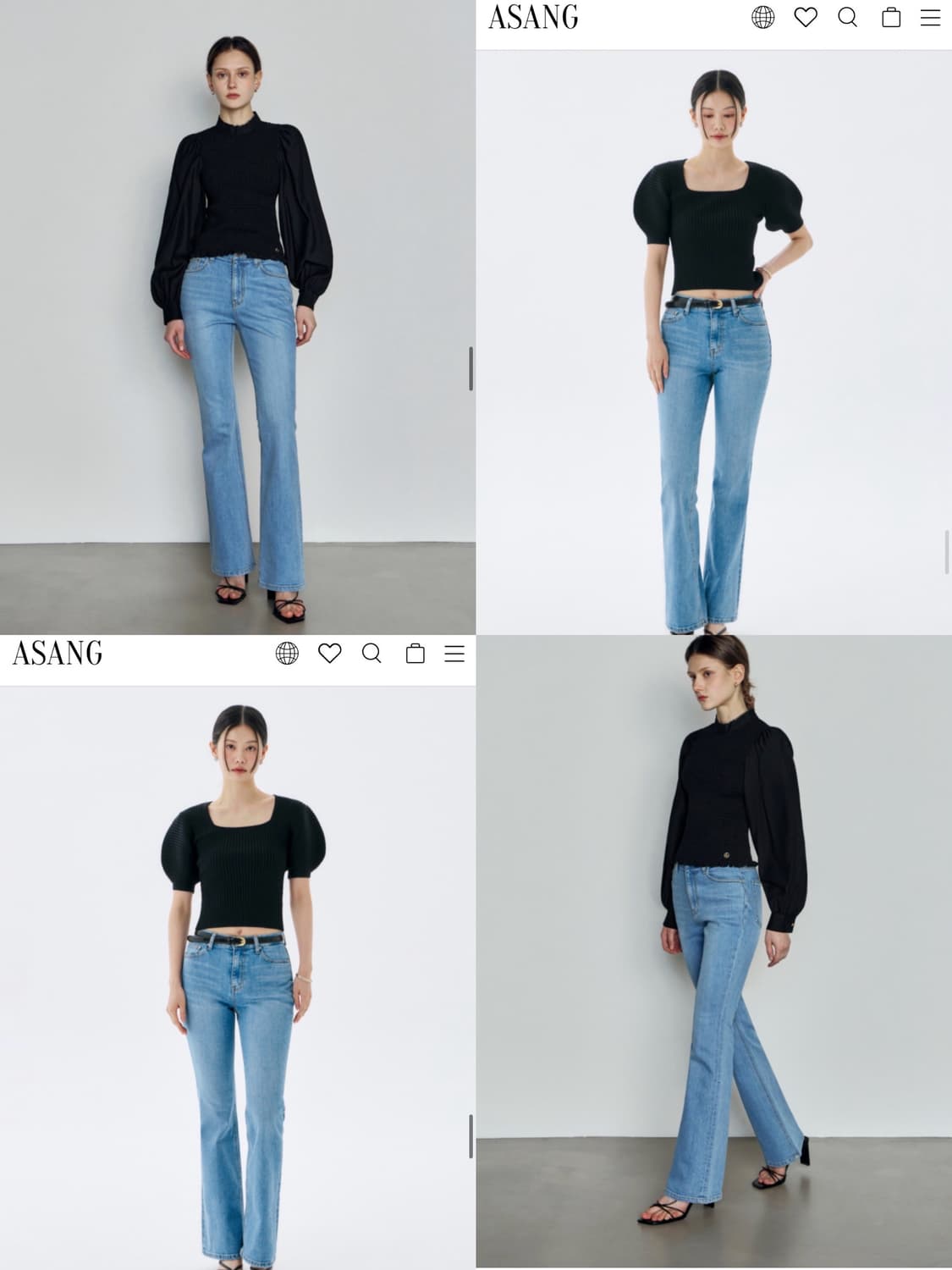 ASANG 아상 빅토리아 세미 플레어진(S) 상품이미지10