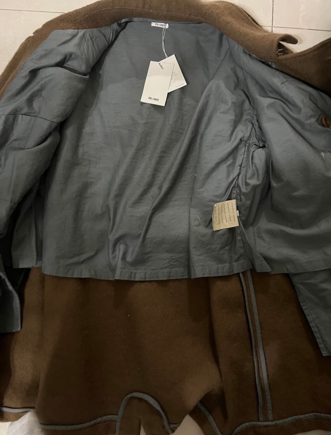 Miu Miu 00s 남성복 울 밀리터리 더블 브레스티드 코트 상품이미지6