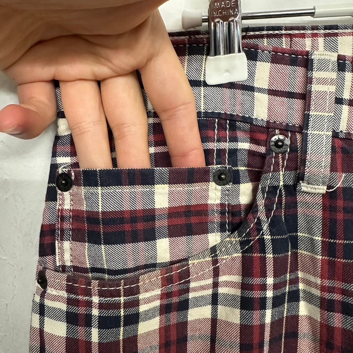 리바이스 505 체크 팬츠 상품이미지4