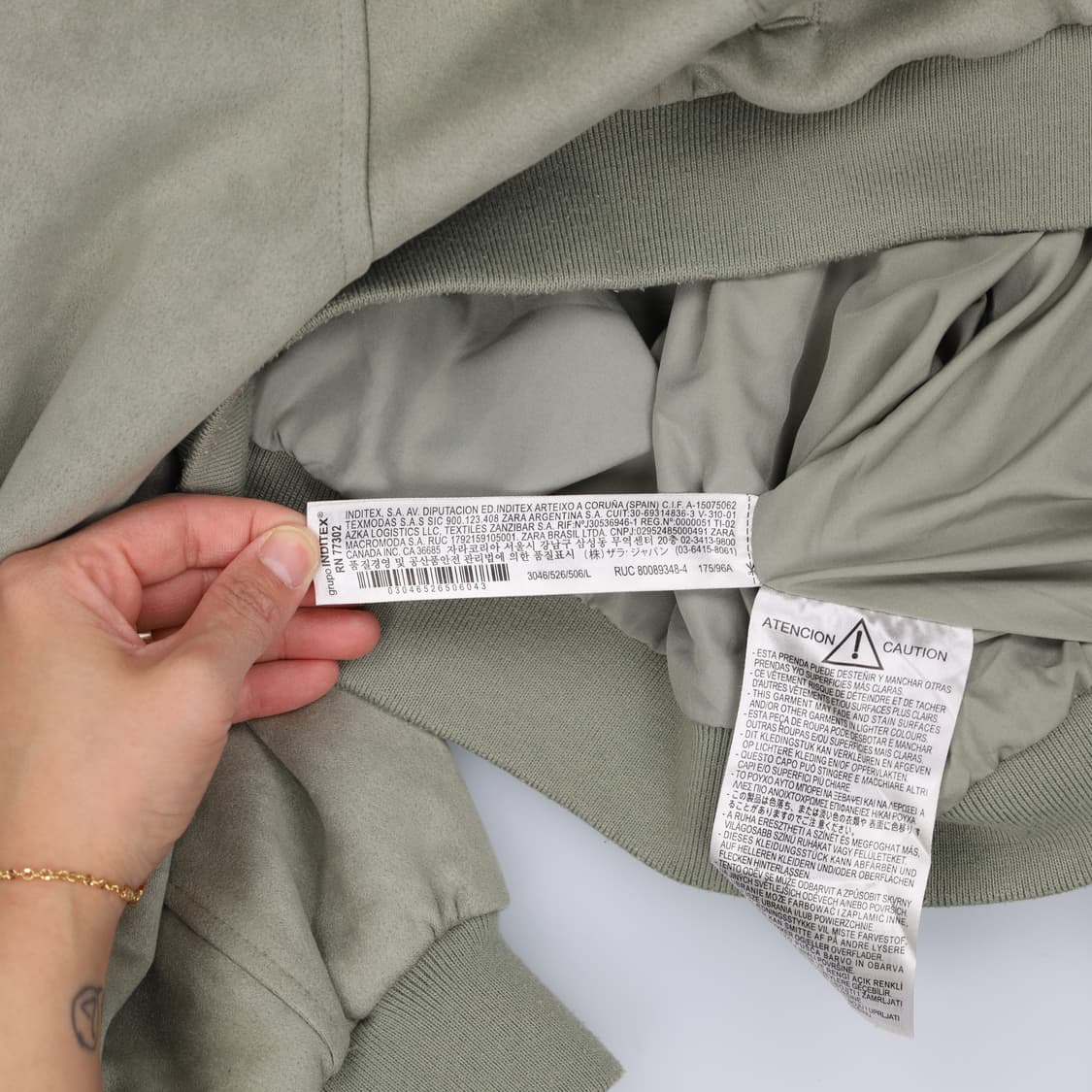 L 자라 여성 스웨이드 크롭 후드집업 0424H1 상품이미지5