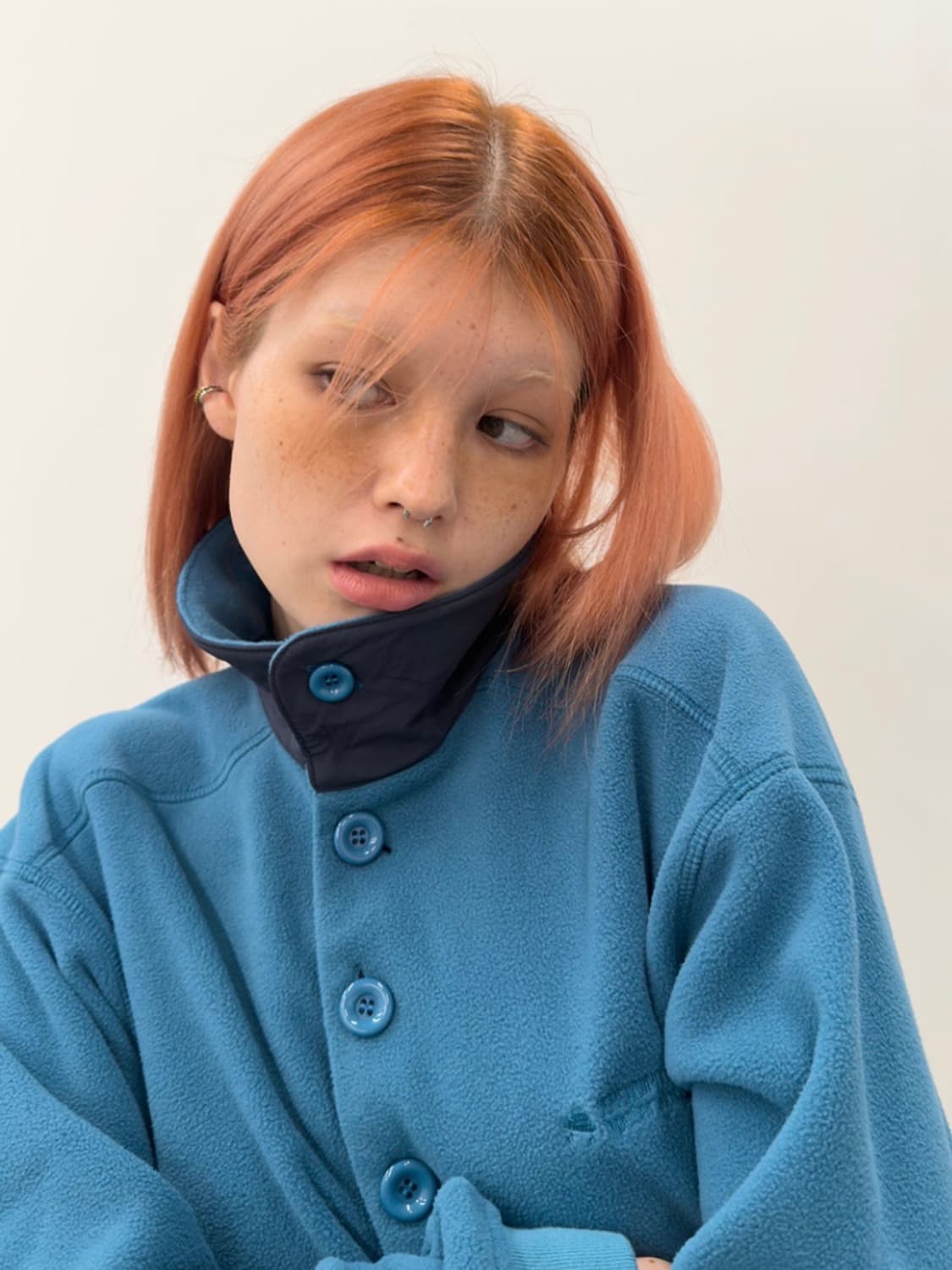 타입서비스 플리스 탑 블루색상 상품이미지2