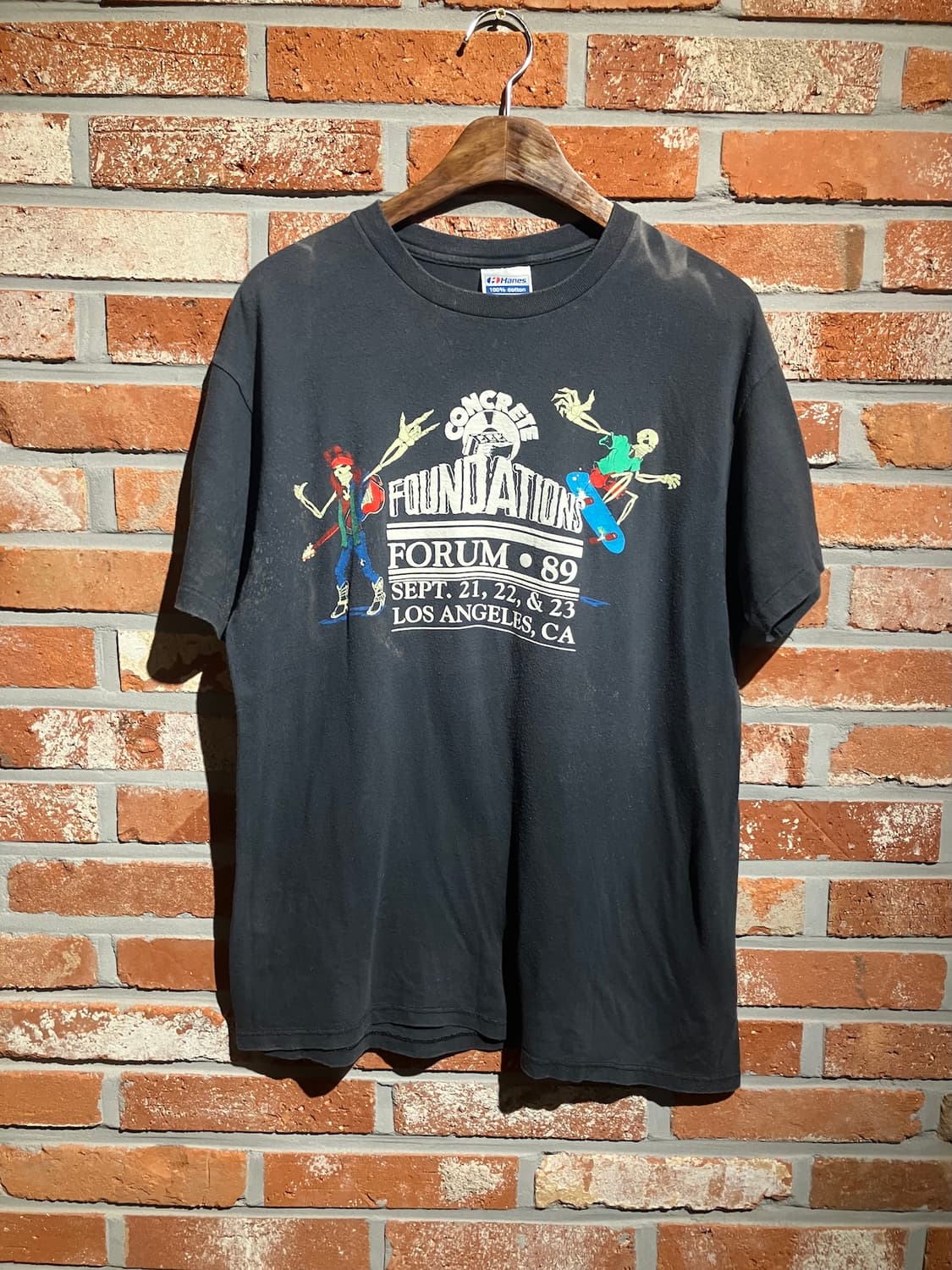 90s USA 빈티지 스켈레톤 반팔 티셔츠 상품이미지2