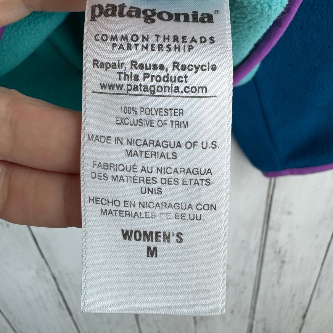 16SP 파타고니아 신칠라 스냅티 풀오버 블루/민트 상품이미지4
