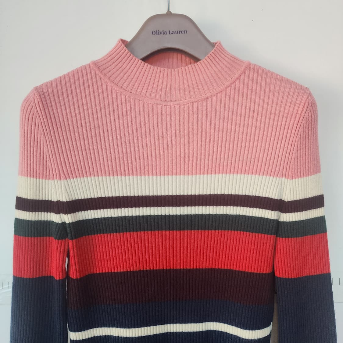 SJYP 스트라이프 골지 니트(치마세트) 상품이미지2