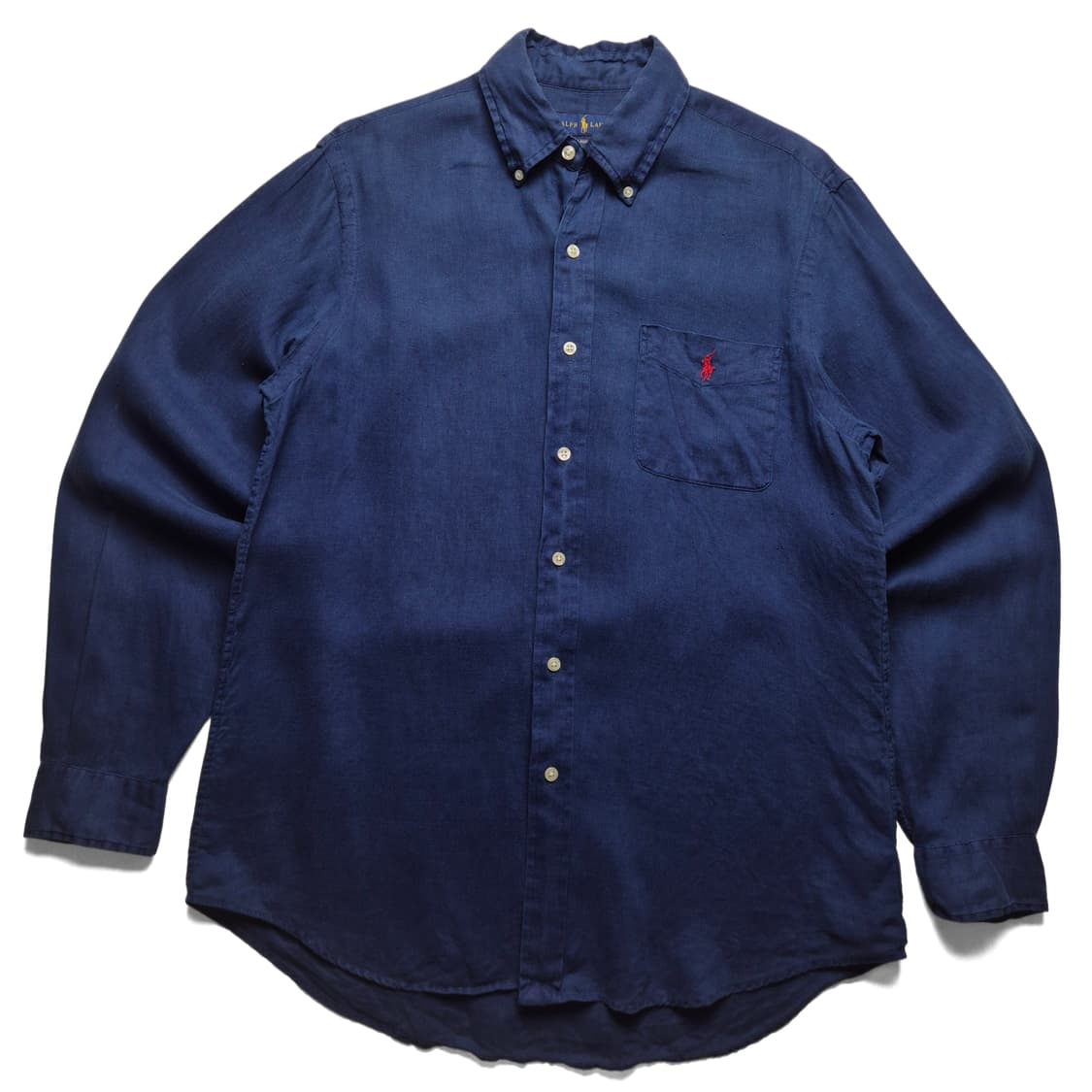 [M] 폴로 랄프로렌 린넨 포켓 셔츠 네이비 상품이미지1
