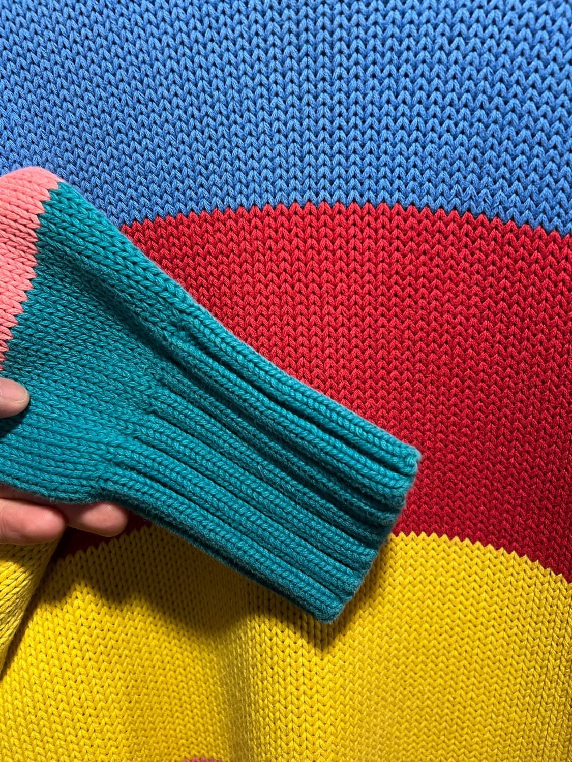 [L]폴로 랄프로렌 멀티컬러 스트라이프 코튼 니트 상품이미지3