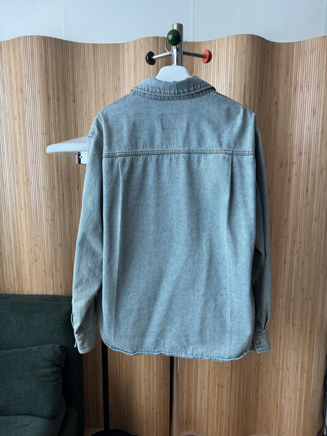 24SS Recto 렉토 시그니처 커브드 데님 셔츠 (실착 1회/최상급) 상품이미지8