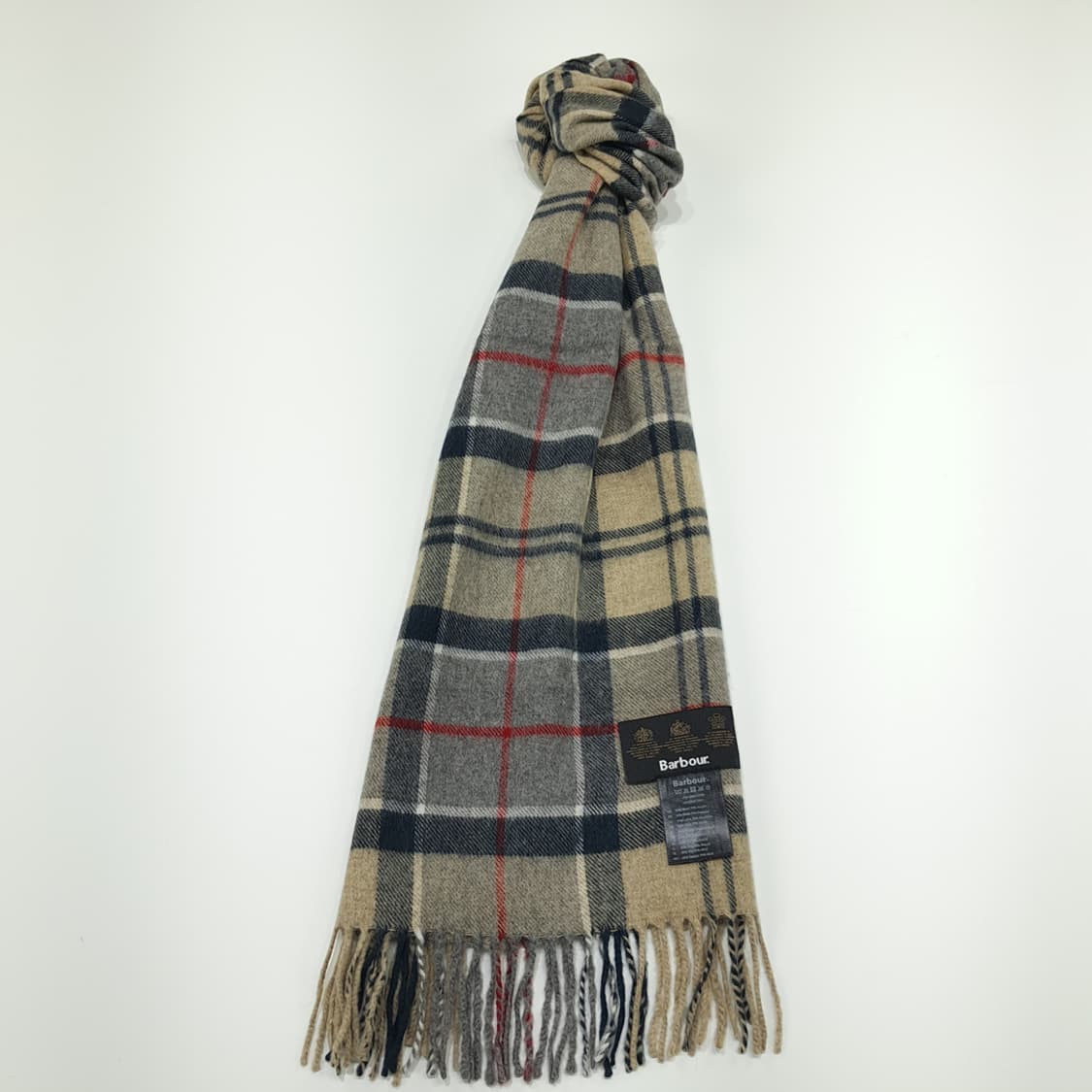 MX245 바버 클래식 타탄체크 램스울 빅사이즈 목도리 머플러 상품이미지4