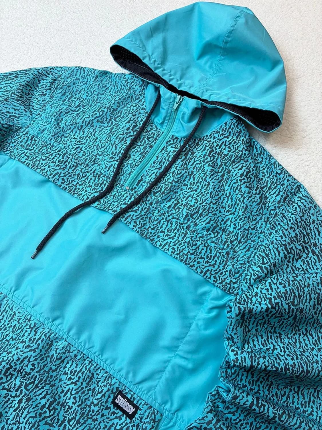 스투시 00's 패턴 윈드 후드 아노락 집업 PN6290 상품이미지2