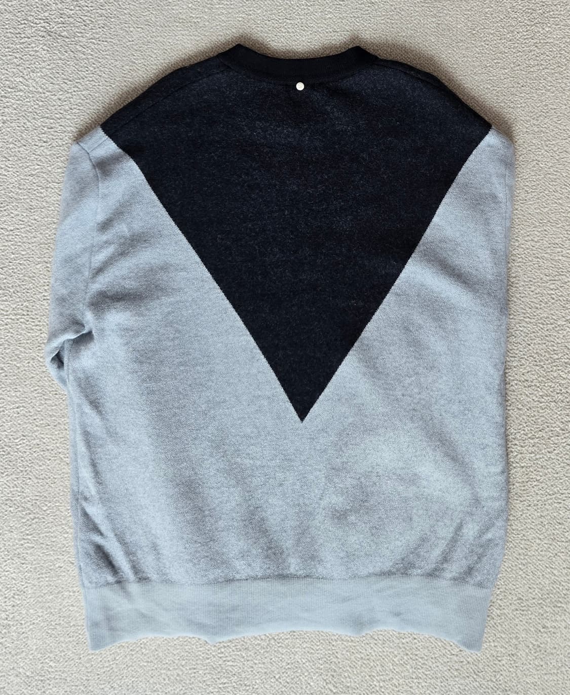 시스템 옴므 컬러블록 니트 맨투맨 상품이미지2