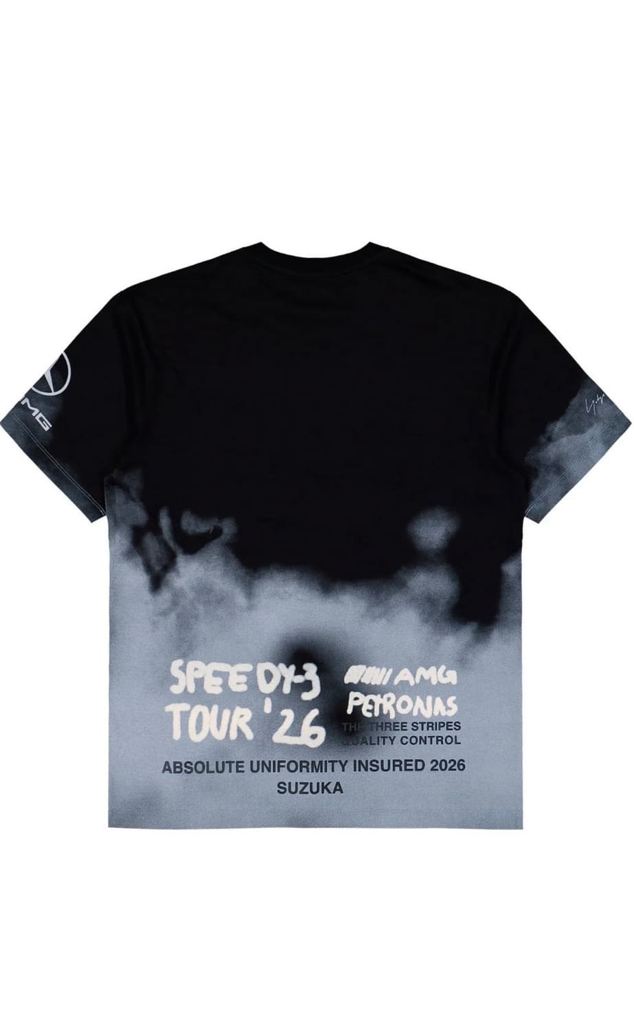 Y-3 메르세데스 - AMG 페트로너스 포뮬러 1 팀 투어 반팔 티셔츠 상품이미지2