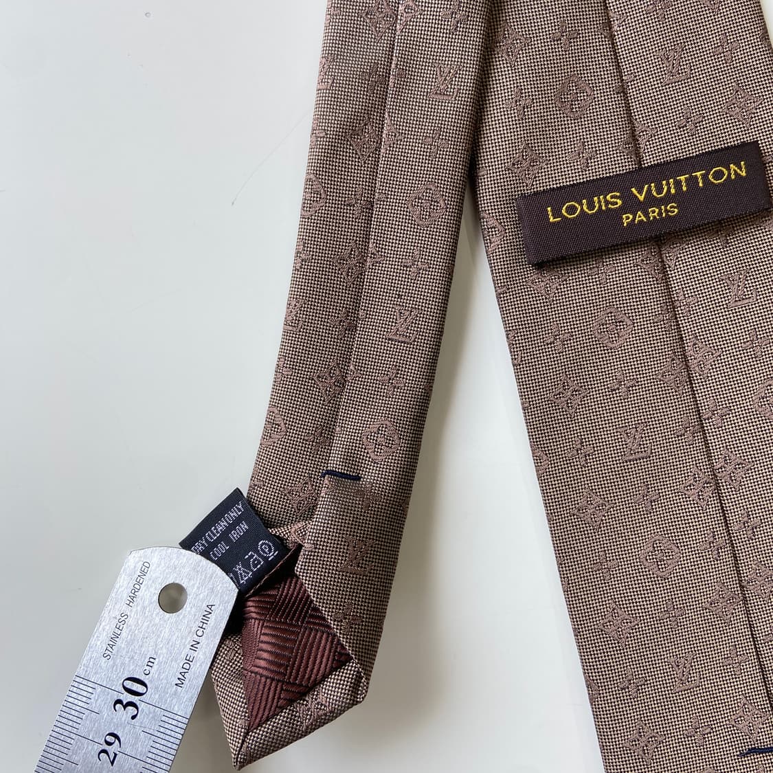 루이비통 (LOUIS VUITTON) 모노그램 정품 명품넥타이 7.8cm 상품이미지7