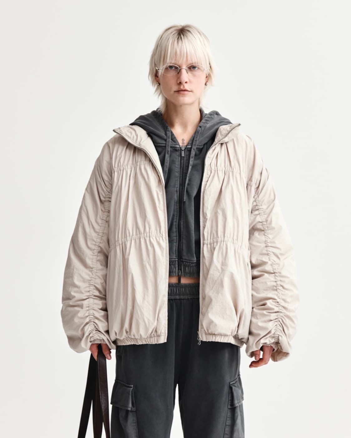 마뗑킴 HIGH NECK SHIRRING DOWN JUMPER 상품이미지4