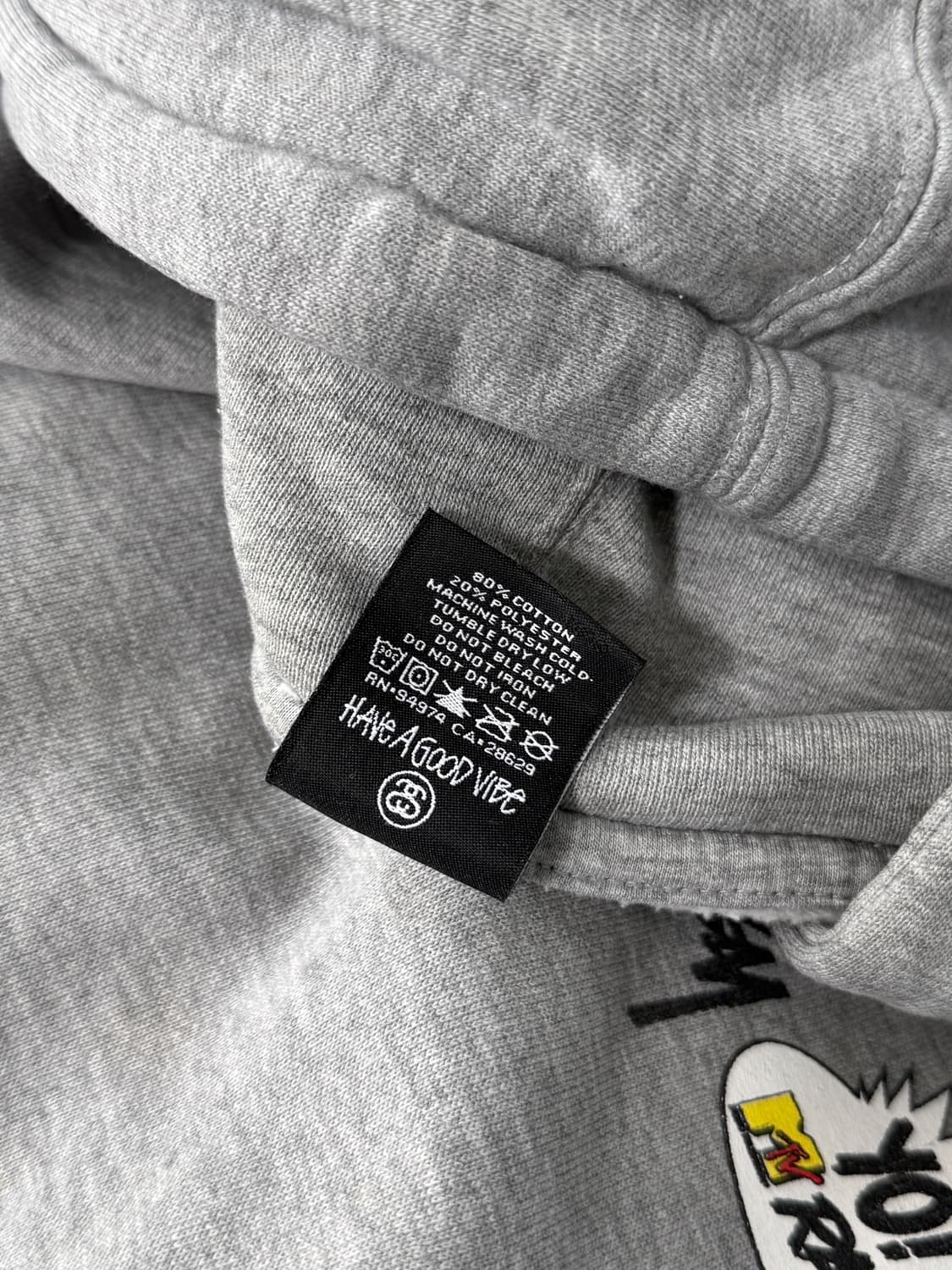 스투시 x YO! Raps 루즈핏 Eric B. & Rakim 스웻 후드 상품이미지7