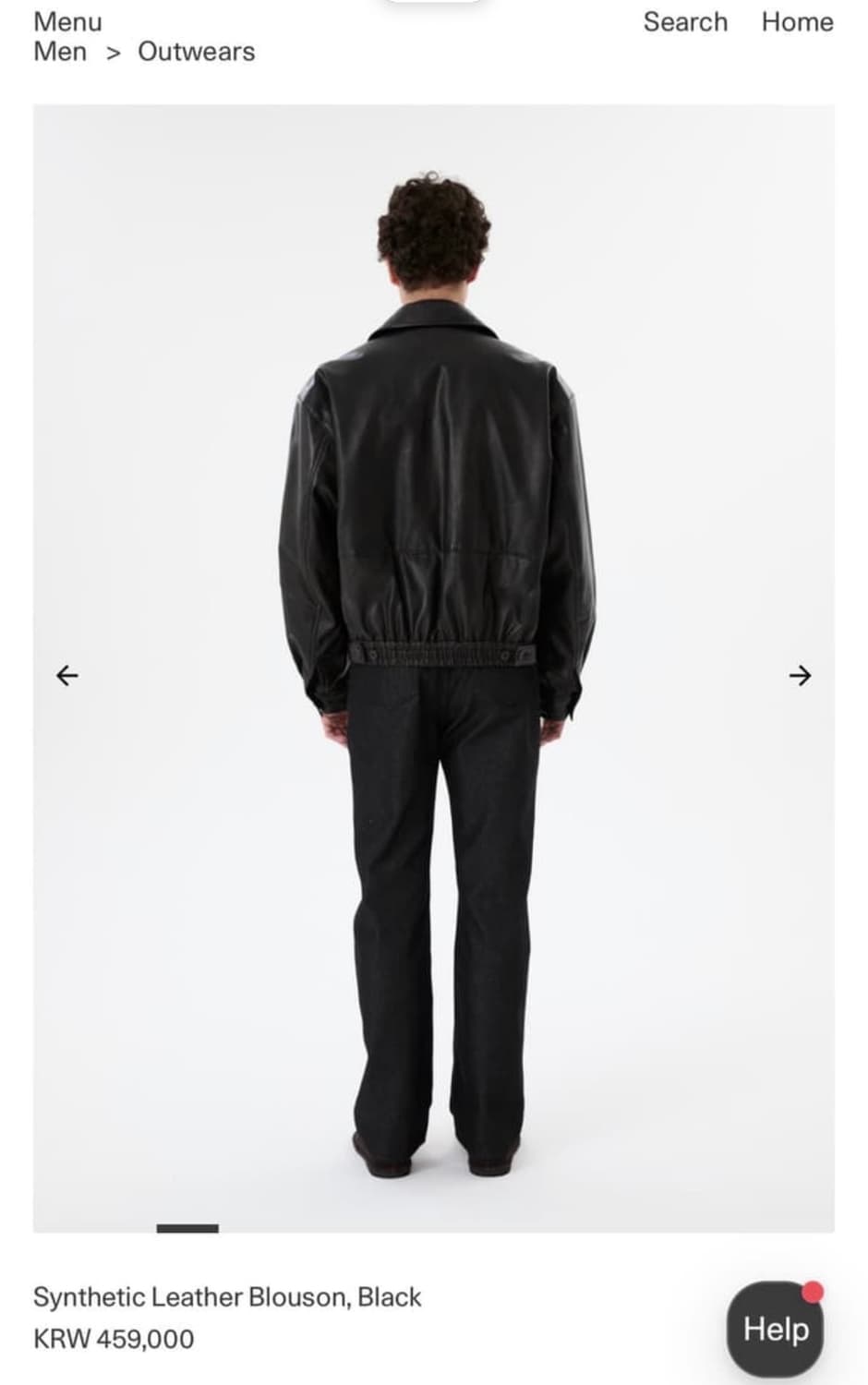 아모멘토 비건 레더 자켓 M 상품이미지4