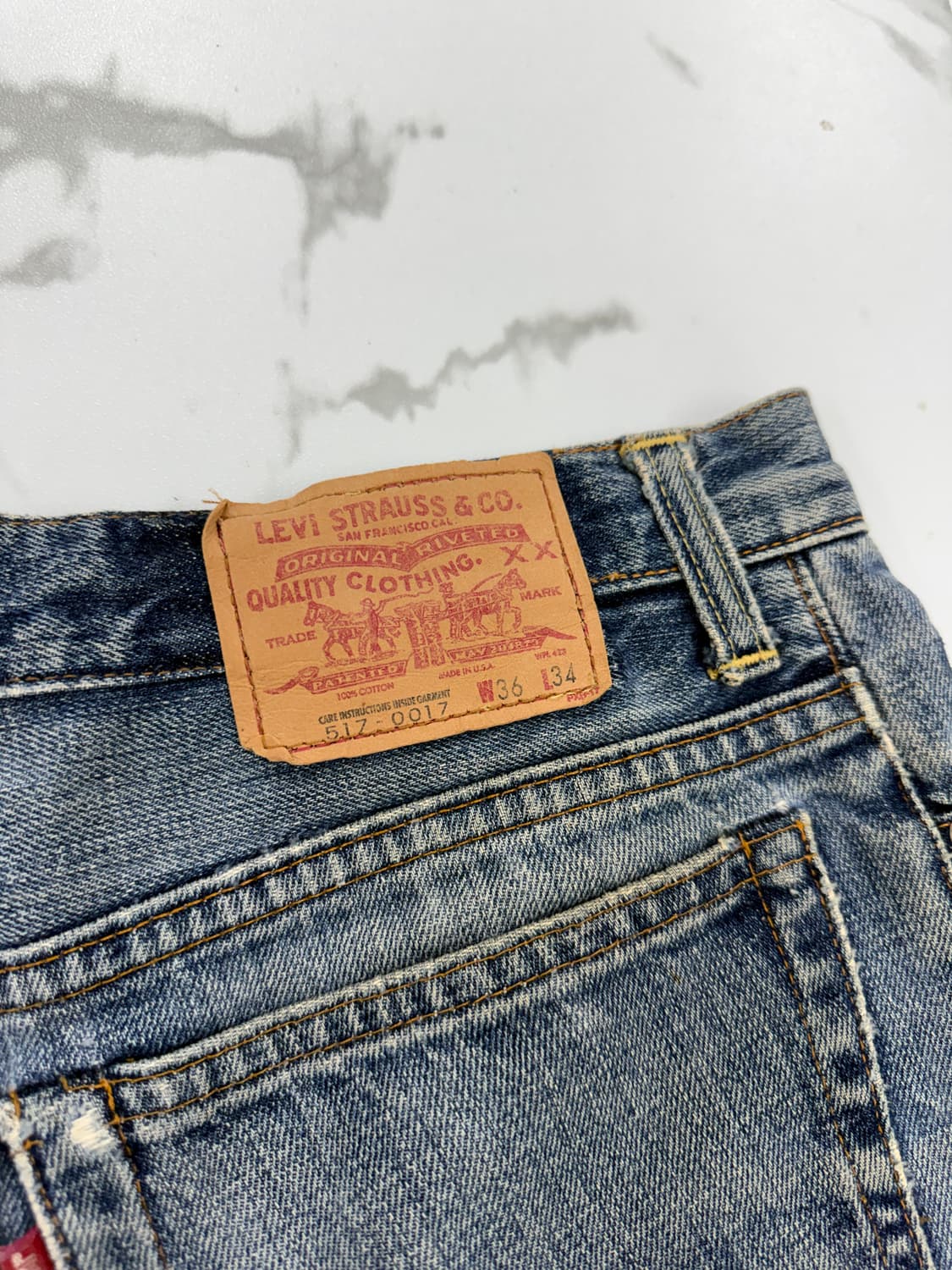Levi's USA 리바이스 517 커스텀 리메이크 데님 스커트 상품이미지3